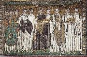 unknow artist Justinian, Bishop Maximilian Annus and entourage Spain oil painting artist